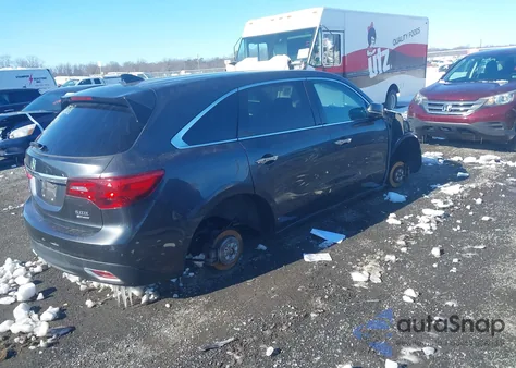 2014 Acura Mdx Technology Package из США, поврежденный, VIN 5FRYD4H43EB039128